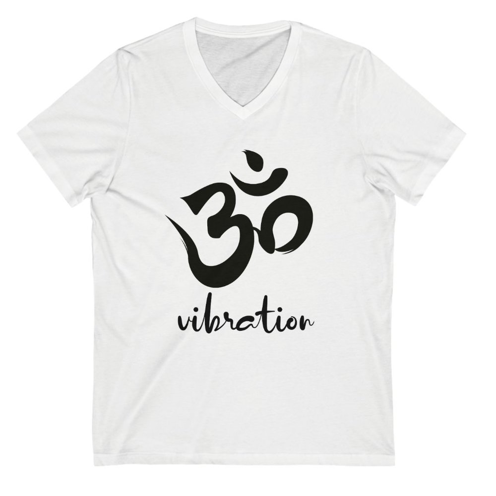 Om Vibration Short Sleeve V-Neck Tee